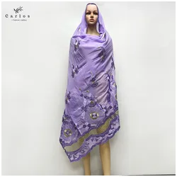 2024 High Quality Hot Sales African Muslim  Scarf 100% Cotton Scarf African Women Hijab Scarf Dubai Scarf on Wholesale price