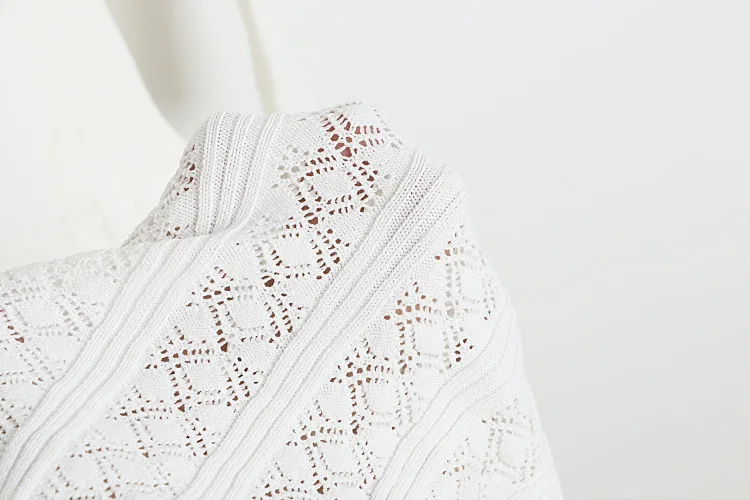 Franse elegante en afslankende stretch gebreide jurk revers single-breasted knopen lente herfst lange mouwen lange geplooide jurk