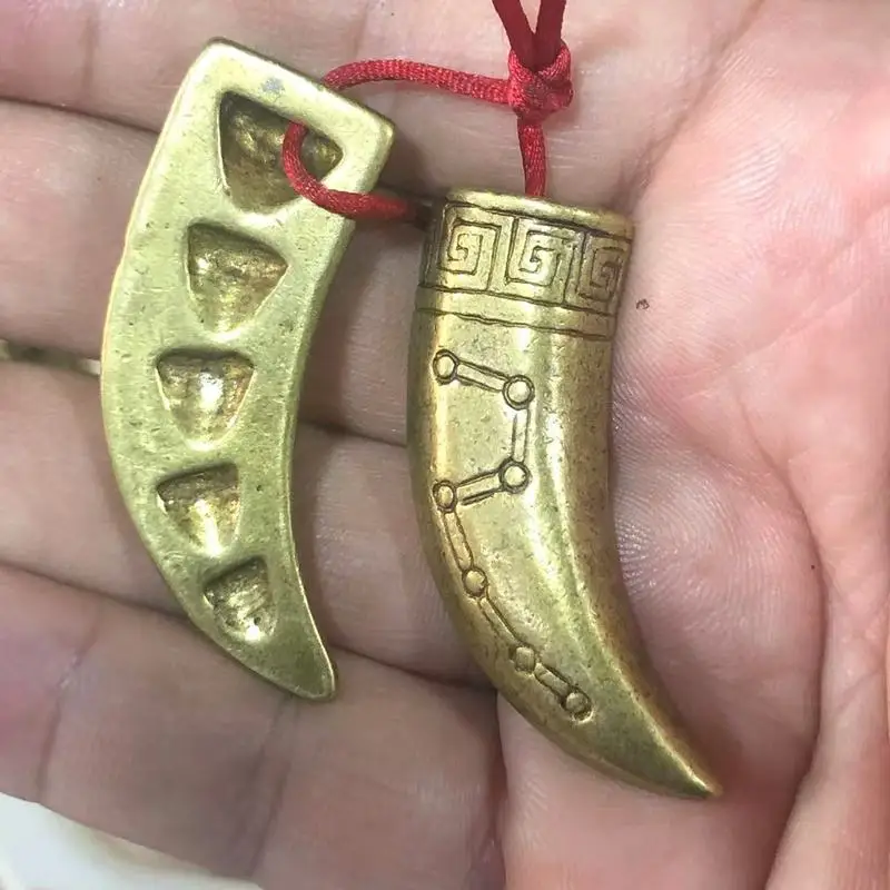 Beidou Seven Stars , Vintage Small Brass , Taoist Sacred Cup, Ethnic Style Craftsmanship