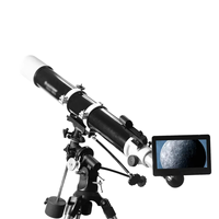 A06K 7 Inch Astronomical Telescope Electronic Eyepiece 16MP 1080P Recorder Microscope IPS Display Astronomy Camera Eyepiece
