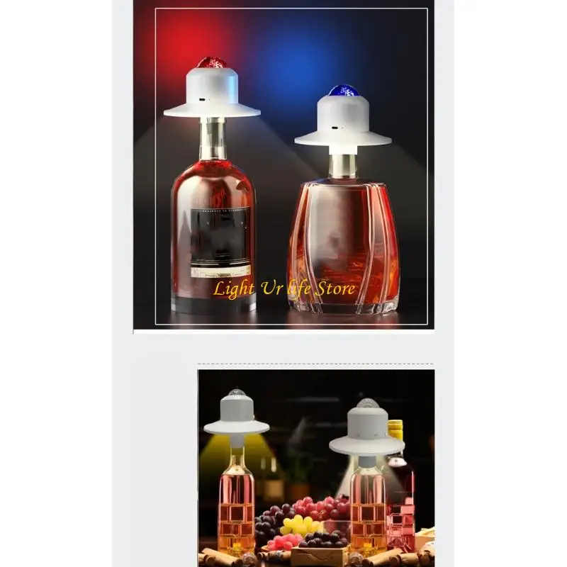 63HA Transportable Bottle Bedlight Constructed In Battery USB Charging ABS Substance For Home Parties