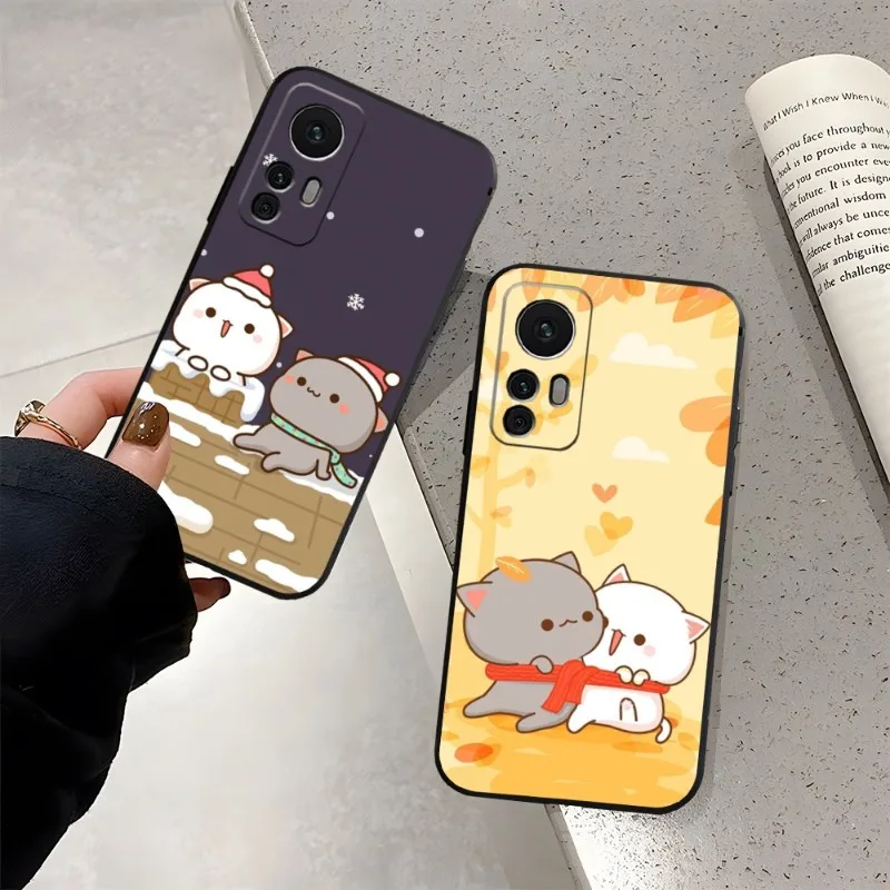 Cute BuBu DuDu Phone Case Funda For Xiaomi 13 12 11 10T 9 T Pro Pro Lite Ulltra X MIX4 CIVI Black Coque