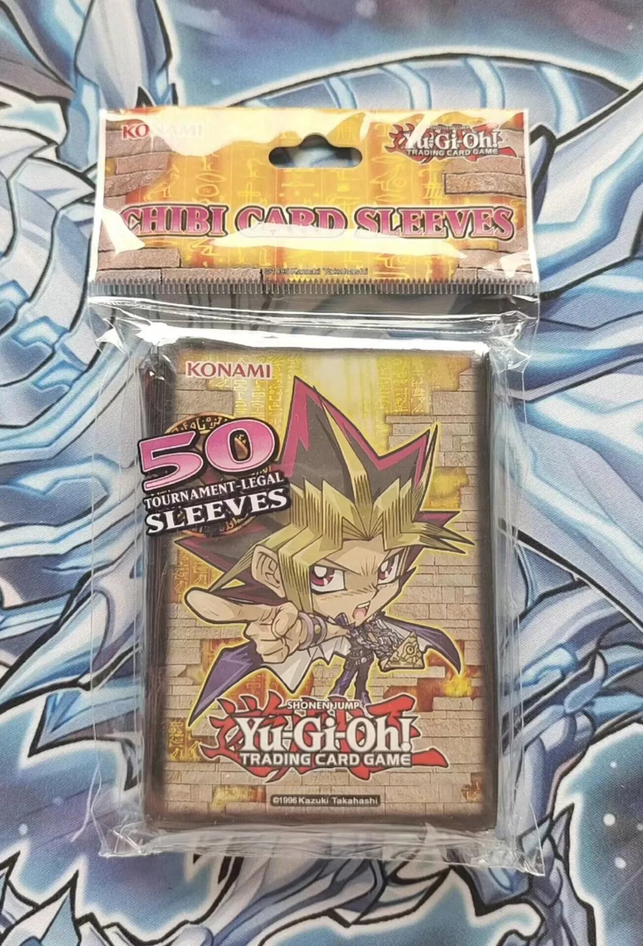 50Pcs Yugioh KONAMI Duel Monsters CHIBI Yugi Atem Official Collection Sealed Duelist Card Protector Sleeves