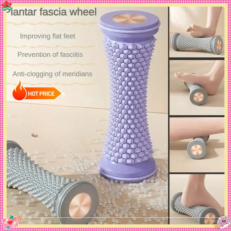 

Пластиковый ручной массажер со съемными массажными роликами — подходит для ежедневного ухода за ногами и снятия мышечного напряжения