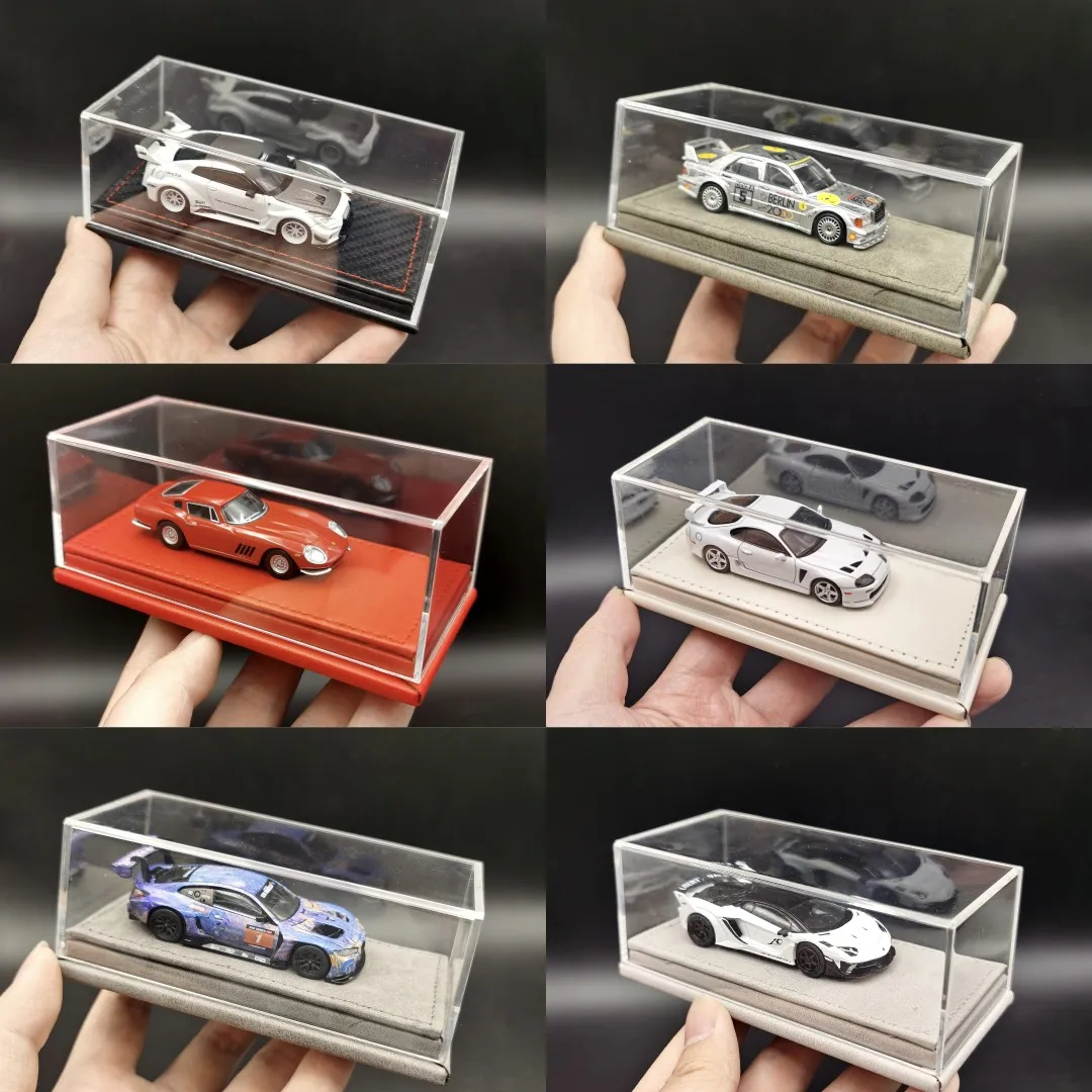 

Clear Model Car Display Case for 1/64 Scale Acrylic Display Box Vehicles Toy Collectors for Minigt Hot Wheels Domeccan Car