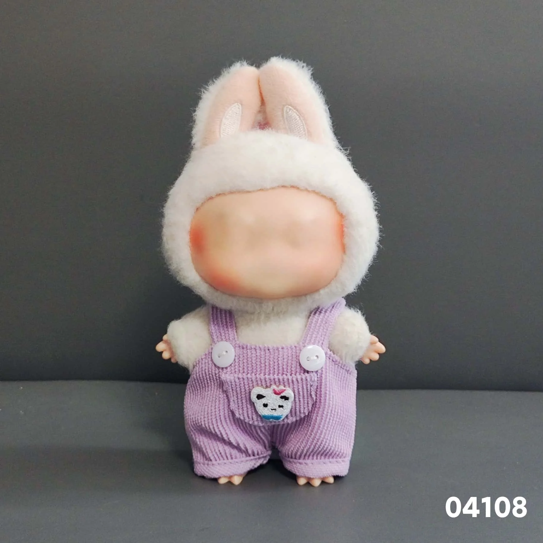 17 cm Labubu Puppenkleidung, All-Match-Farboutfit, Puppenzubehör, Modedesign, entzückendes kleines Set