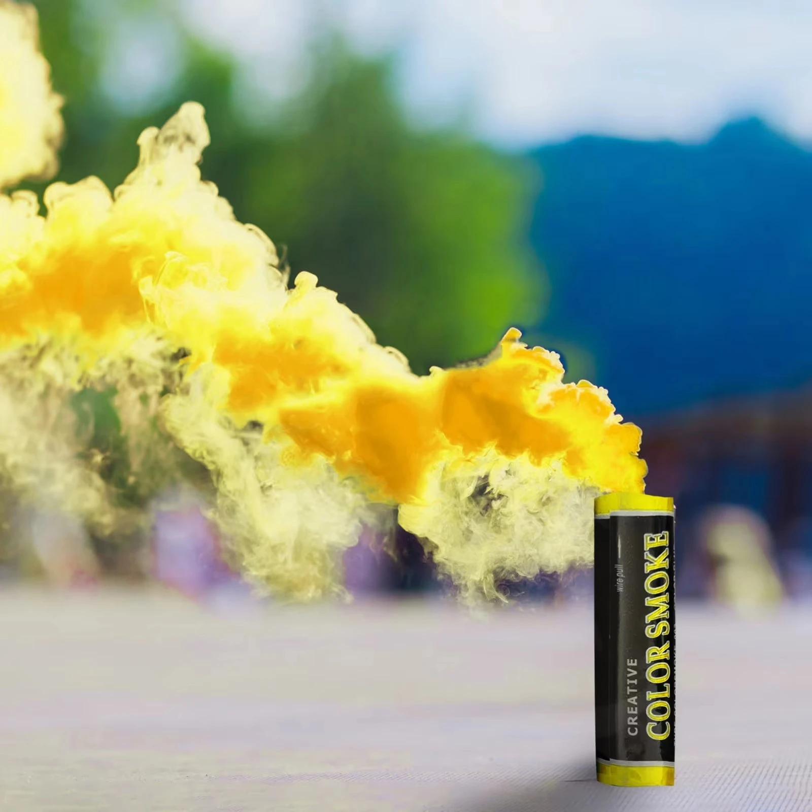 3 قطعة الضباب الزفاف عصا الدخان الملونة عصا الدخان يده الدخان المرحلة استوديو الدعامة جو ديكور الحفلات التصوير المعونة الدخان