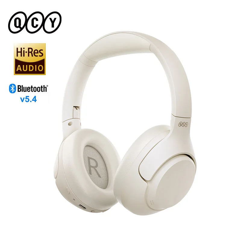 QCY H3 ANC Wireless Headphones BH23H3A 43dB Hybrid Active Noise Cancellation Headset Bluetooth 5.4 Hi-Res Audio Earphones 60H