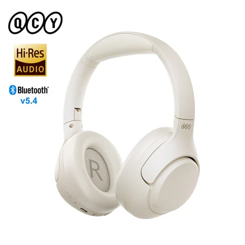 QCY-auriculares inalámbricos H3 ANC 43dB, cascos híbridos con cancelación activa de ruido, Bluetooth 5,4, Audio de alta resolución, 60H de tiempo de reproducción