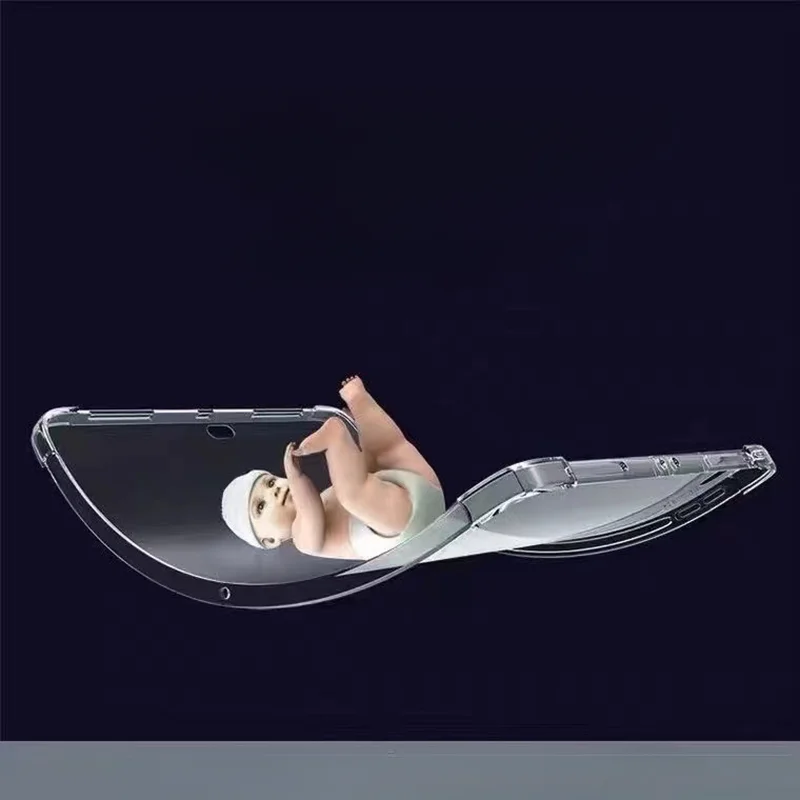 Auroras For Poco Pad 12.1 inch Case Clear Airbag Corners Silicone Shell For Redmi Pad Pro 12.1 inch Pencil Holder Tablet Cover