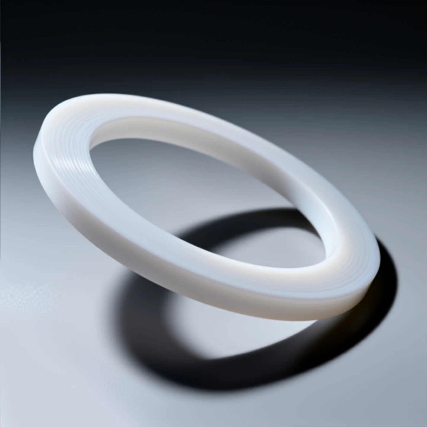 White PTFE Flat Gasket - Wear-Resistant, Thickness 1/2/2.5/3mm, Inner Hole M4-M57mm, Fast Delivery