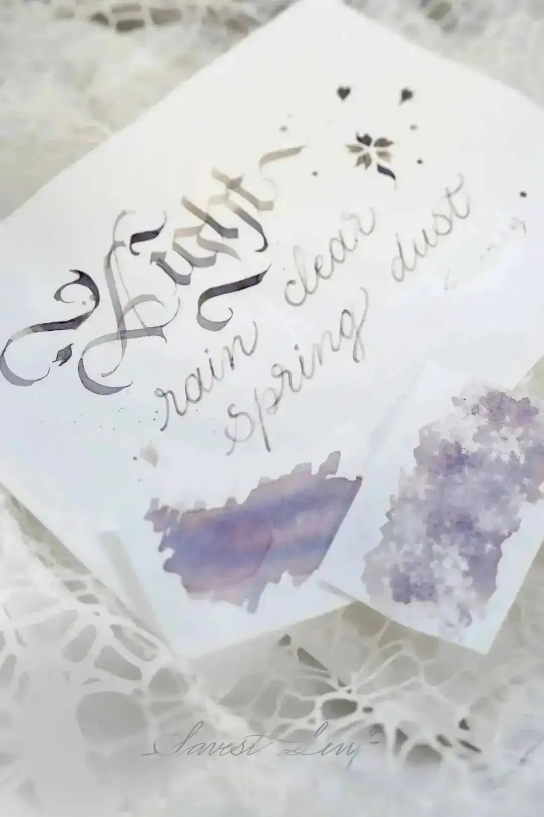 2025 Spring Limited Edition | Apricot Blossom Brewing Spring &Light Rain Washing Spring Dust Color Ink Layered Ink