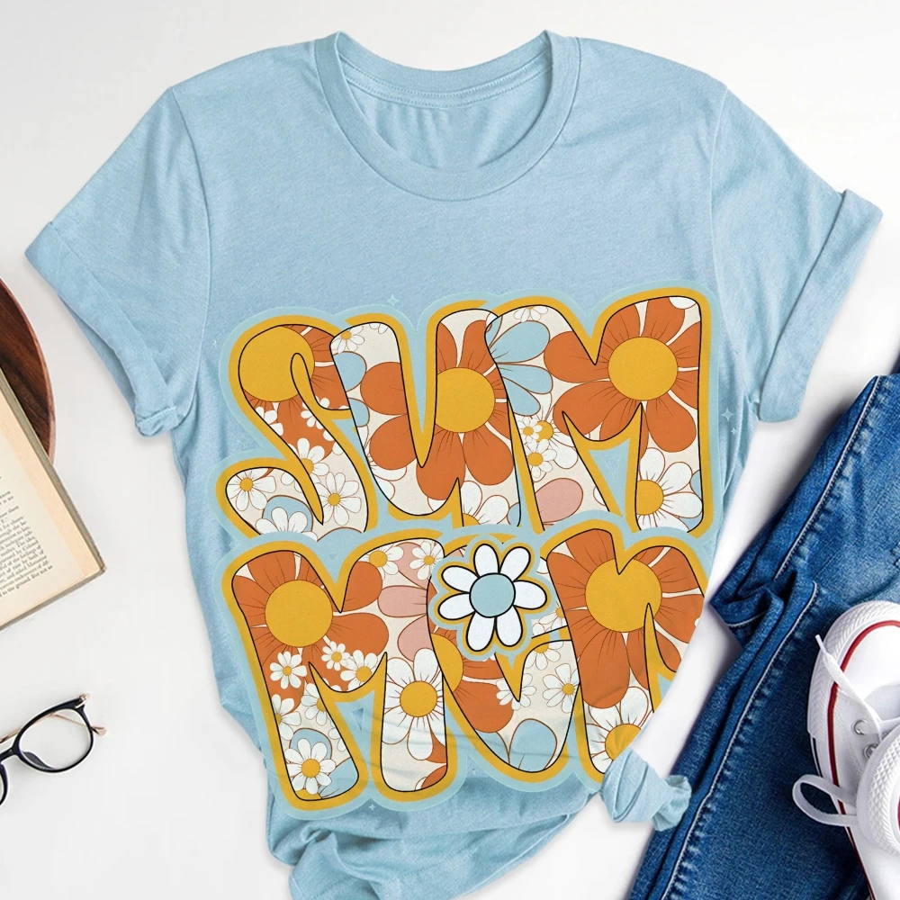 

Ladies Japanese 2000s T-shirt - Y2K Harajuku Graphic Tee with Gyaru Print for Women Casual Summer Fashion
