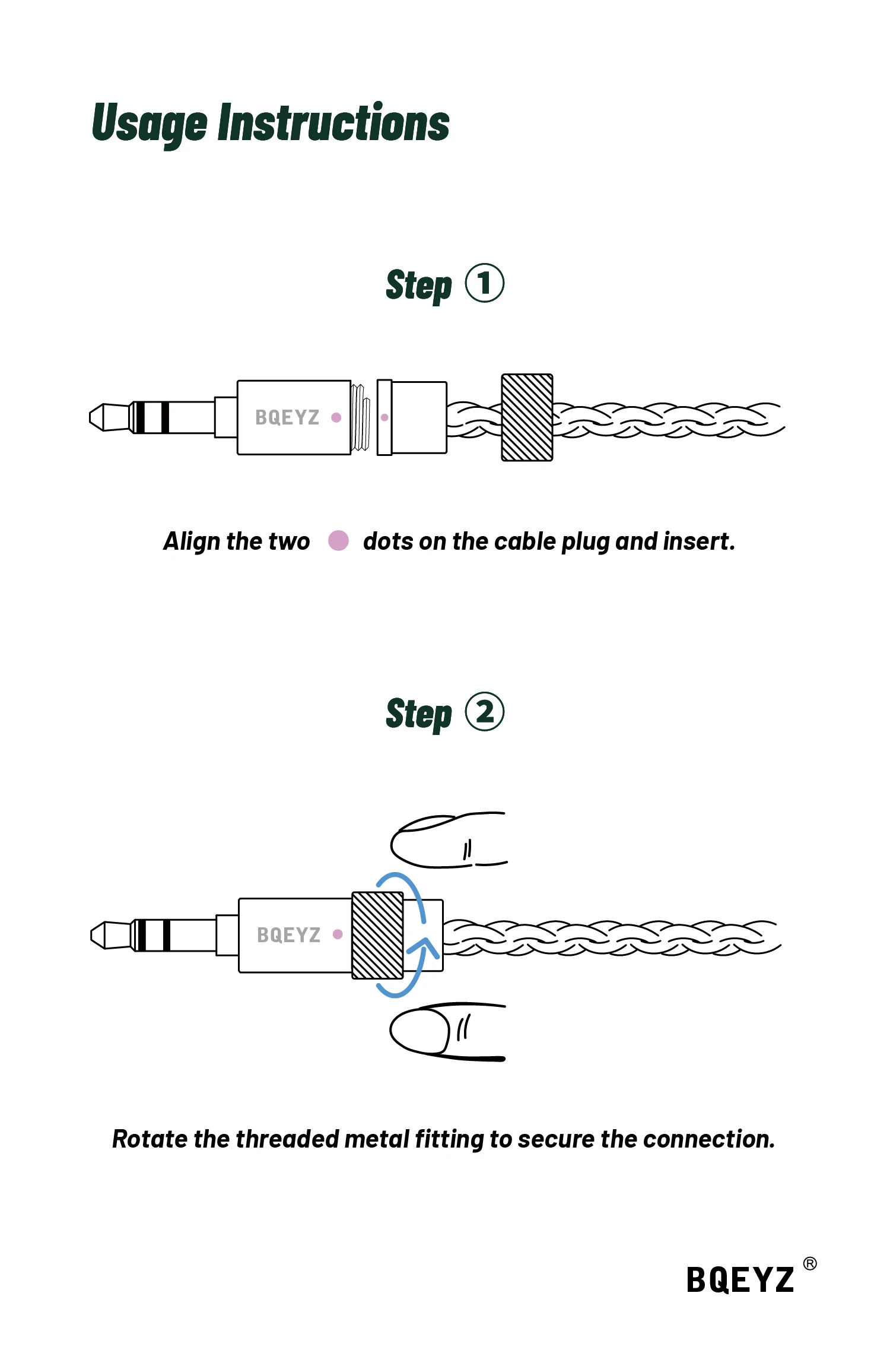 BQEYZ NI HiFi In-Ear-Kopfhörer mit dynamischem Treiber und Bio-Keramik-Membran, Gaming-Ohrhörer mit austauschbaren Steckern, 3,5 mm/4,4 mm – Detail 9