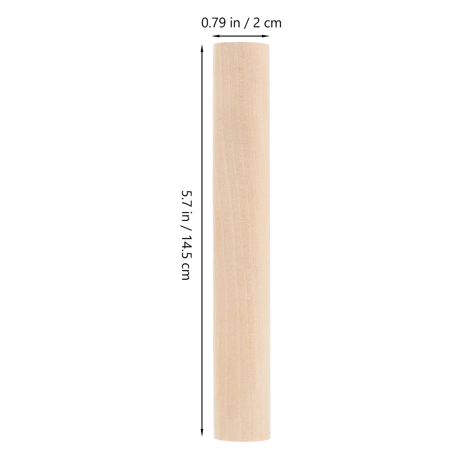 Wooden Rolling Pin for Baking Pottery Crafting DIY Projects Small Size Ideal for Polymer Clay Fondant Dough Elegant Design