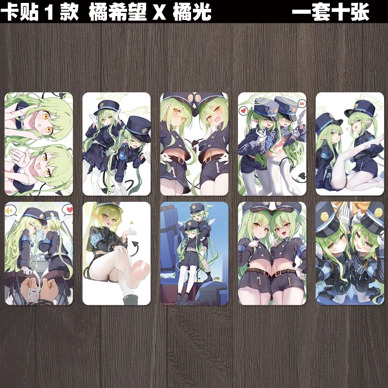 Tachibana Hikari Tachibana Nozomi Kuromi Serika Hanuma Makoto Ibaragi Yoshimi Ono Tsukuyo Konoe Moe Blue Archive Crystal Card