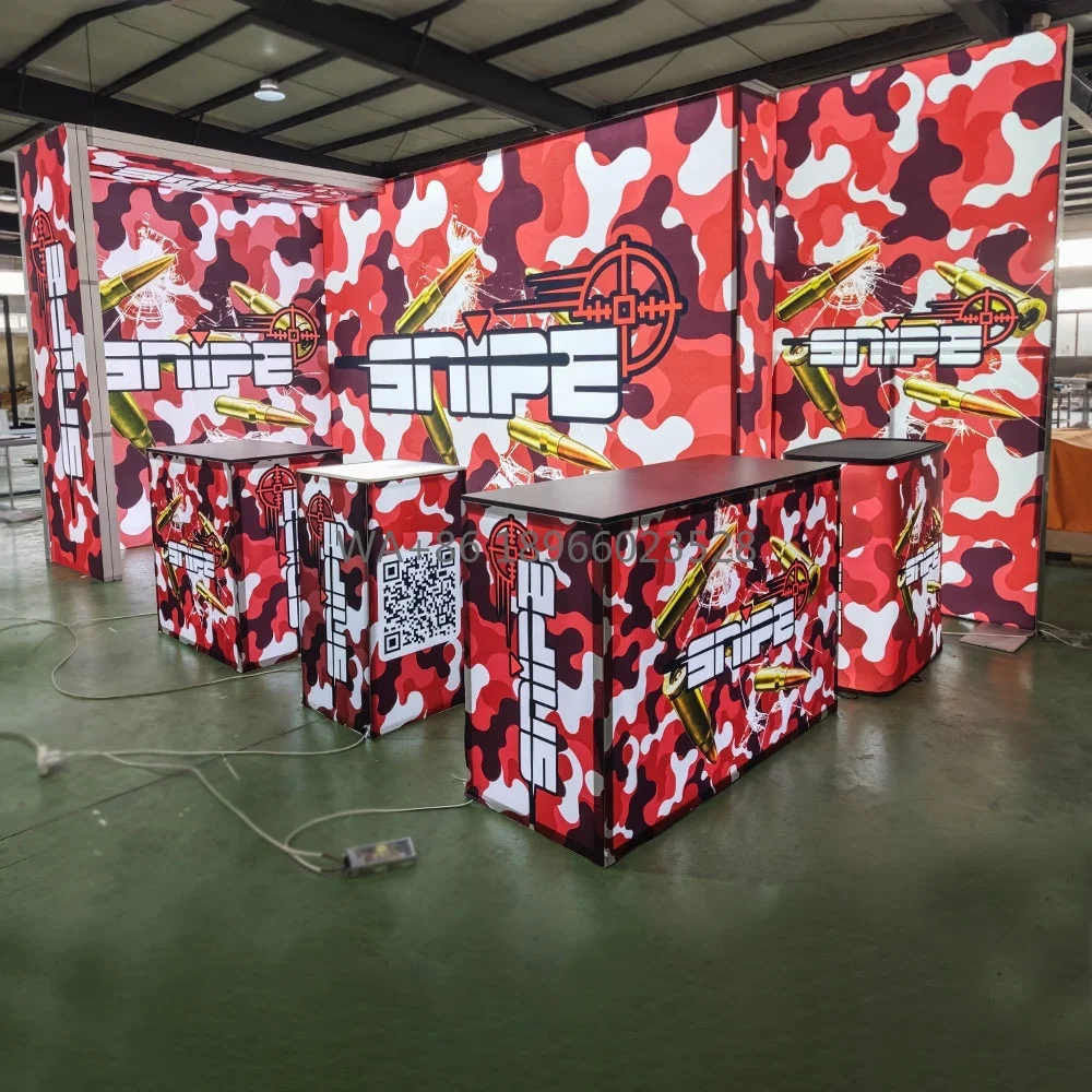 

Expo Booth Exhibition Stand Fair Stall Advertising Light Box Trade Show Booth Display for Champs Trade Show Las Vegas