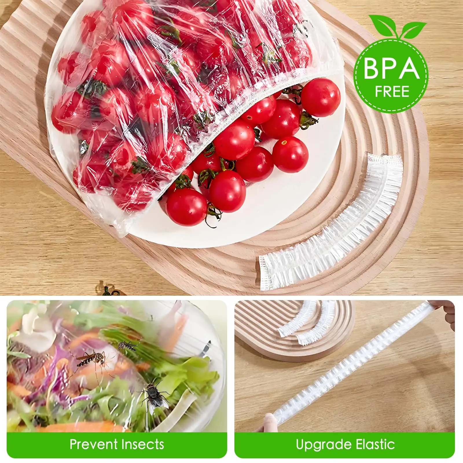 Disposable Food Cling Film Preservation Hood For Bowl Elastic Plate Small Appliance Air Fryer Coffee Maker Thickening Covers gallery 1