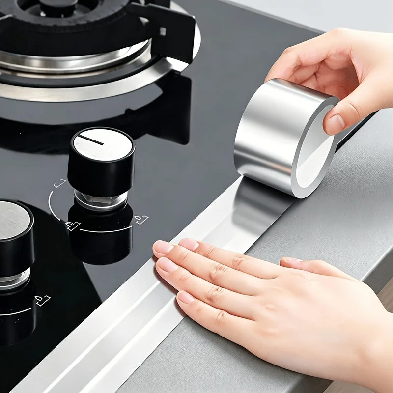 Heavy Duty Aluminum Foil Tape High Temp Fireproof Heat Resistant Oil & UV Proof Strong Adhesive for Auto Duct