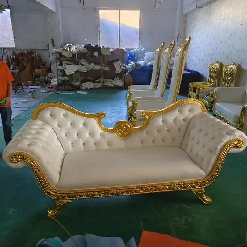 

Европейский элитный роскошный кожаный стул наложницы, роскошная вилла, резной стул для красоты, прикроватный стул, диван для главной спальни, табурет