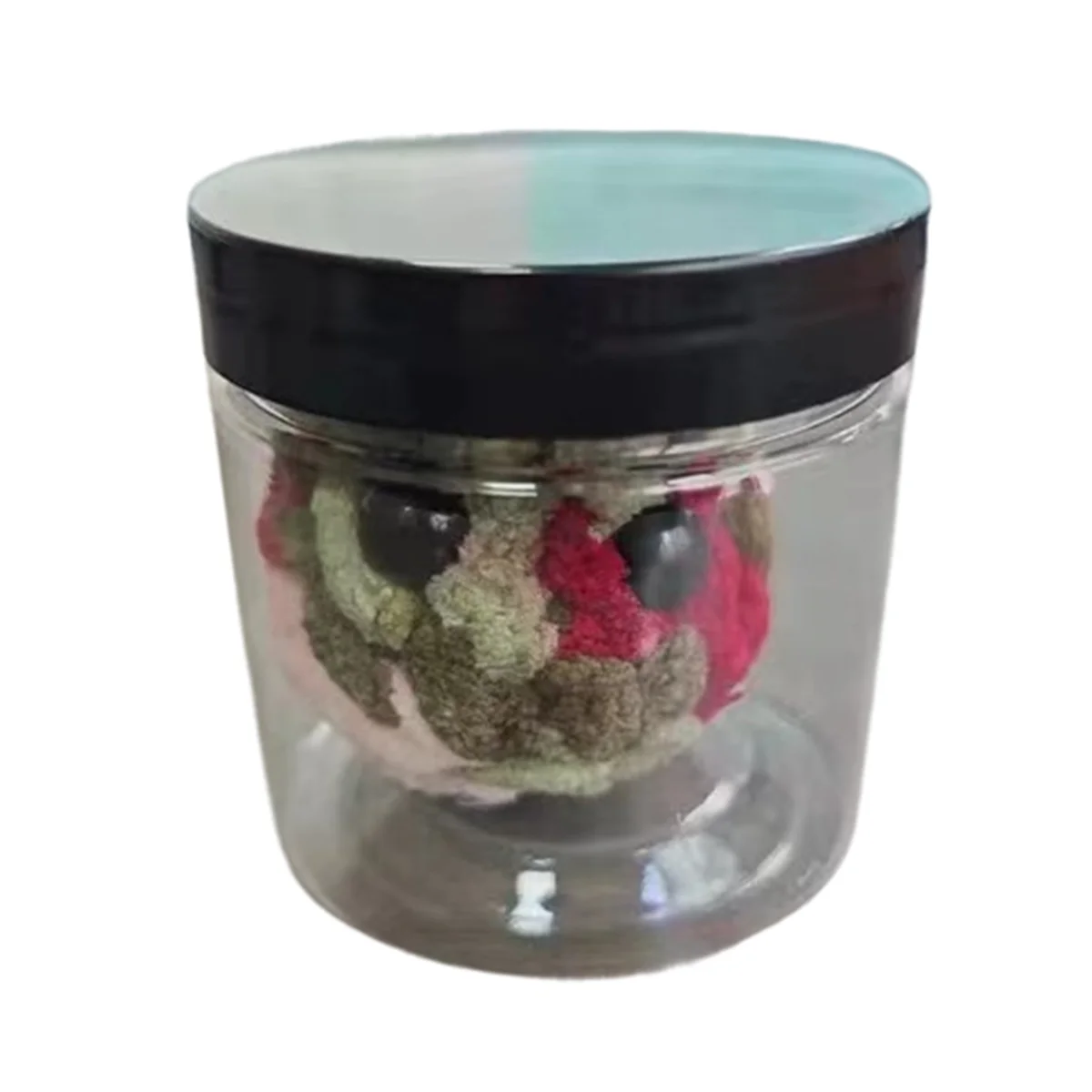 Adopt A Weed Nugget Plushie in A Jar Handmade Plush Stuffed Toys,Little Weed Nugget Plushie No Card