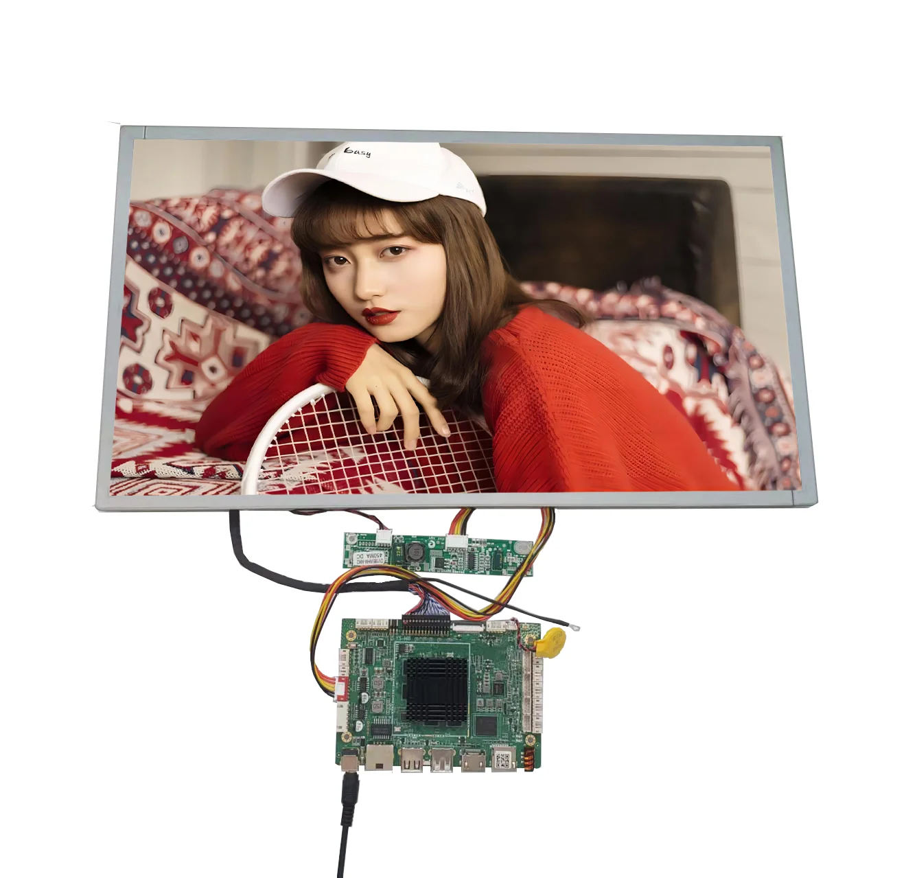 

M200HJJ-L20 Innolux 19.5 inch resolution 1920x1080 lcd screen with ys-m8 android board input LVDS speaker output