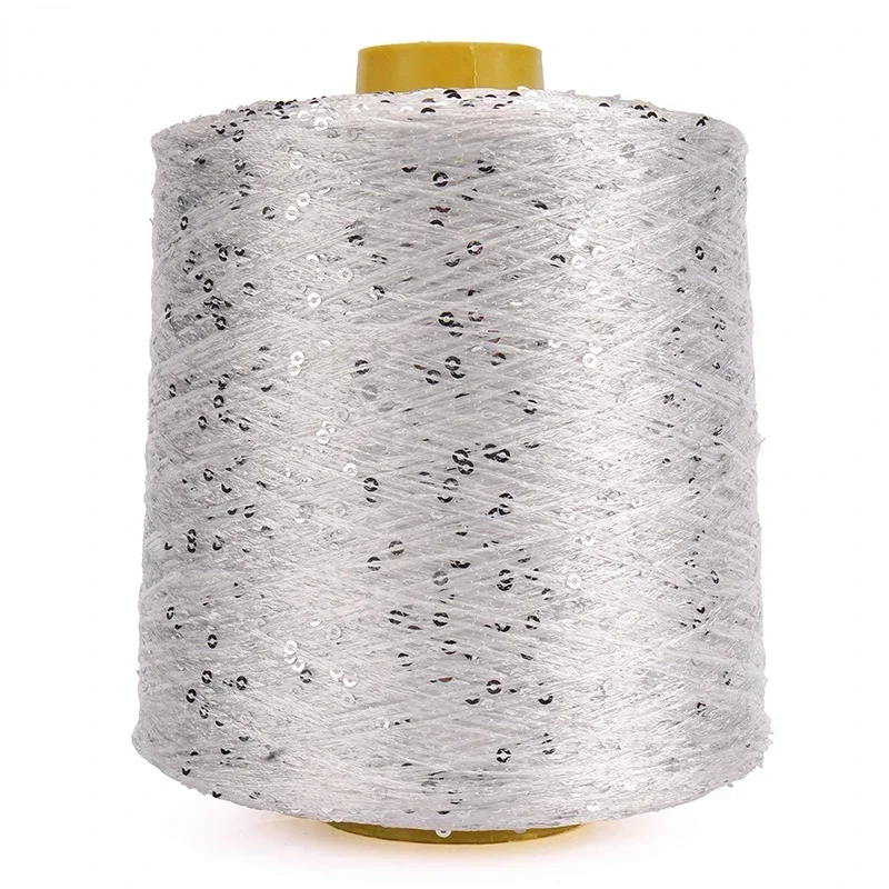 500G Glitter FancyYarn Sequin Hand Crochet Thread Knitting Clothes Needleworkyarn With Sequins Knitting Yarn Needlework Sequins