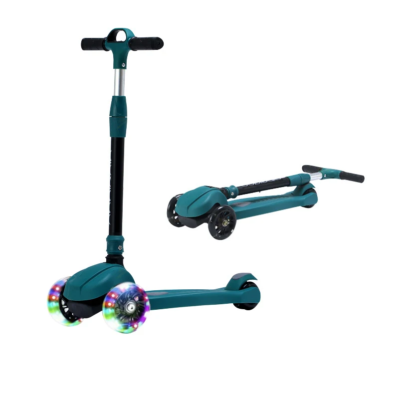 

Customizable children's scooters Foldable nylon chassis scooters glow-in-the-dark scooters