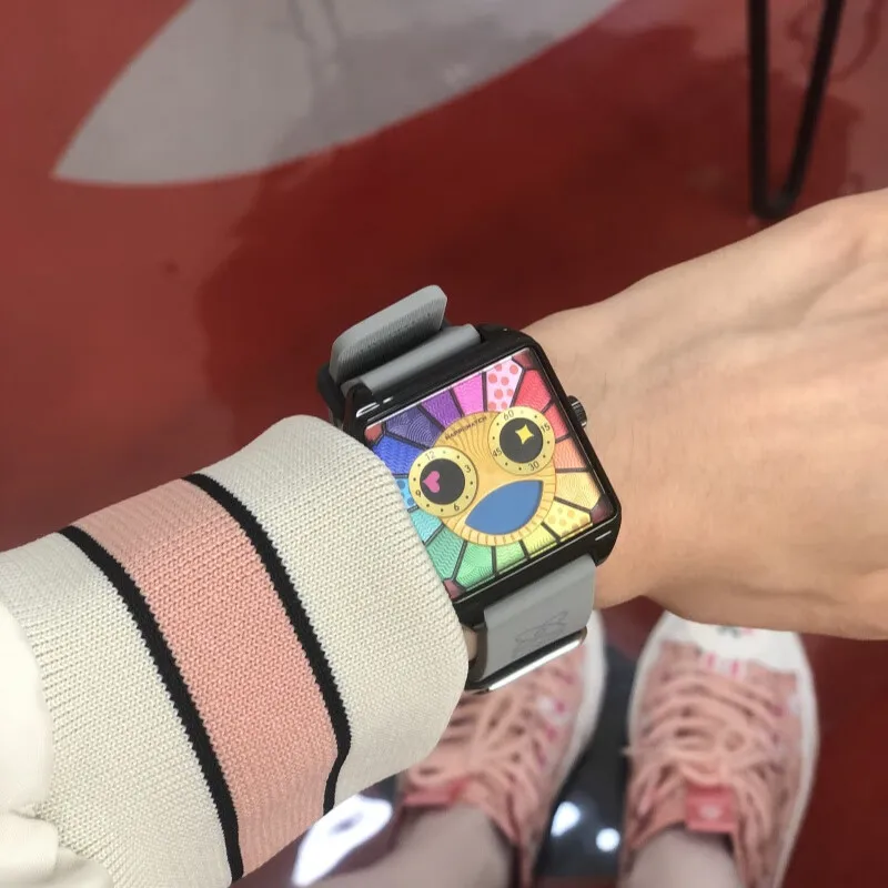 Happie Watch كوارتز زوجين ساعات السيدات أزياء الاتجاه عارضة سوار الساعات عارضة الذهب ساعة اليد زوج ووتش