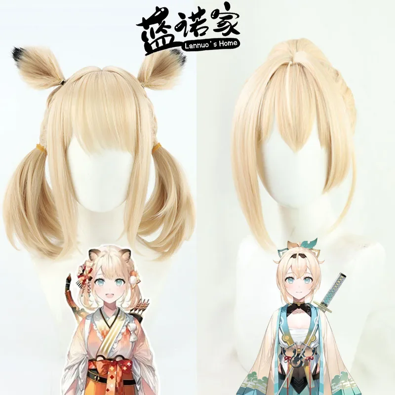 

Vtuber Hololive Kazama Iroha Cosplay Wig Anime Game Roleplay Party Costume Prop Synthetic Hair Heat Resistant Fiber