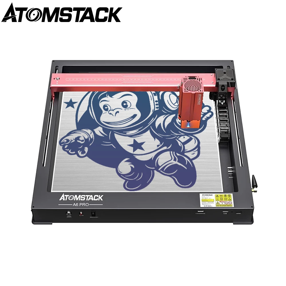 ATOMSTACK A6 Pro 6W Laser Engraving Machine 600mm/s High Speed Aluminium Alloy Installation Free Laser Engraver For Wood Acrylic