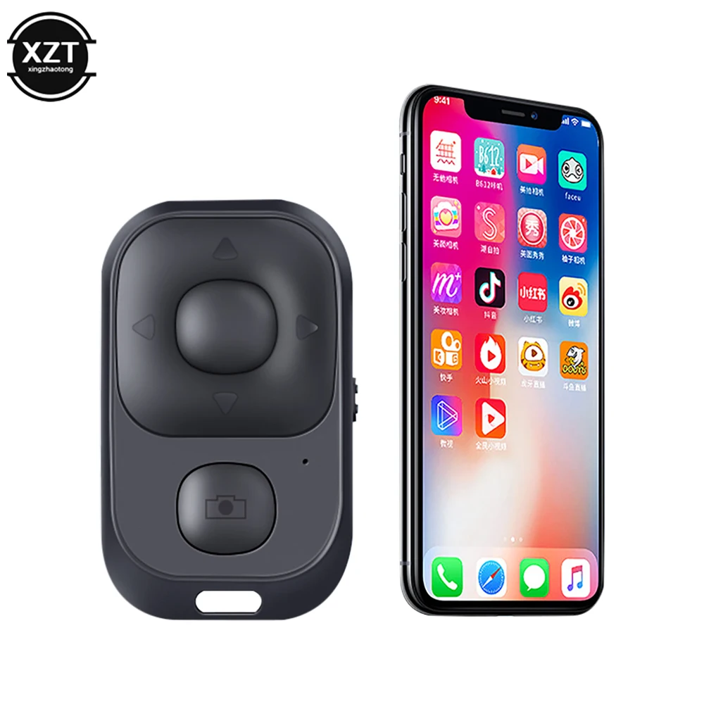 Mini Bluetooth-compatible Selfie Remote Control Wireless Shutter Release Button Camera Phone Self-timer Page Turning Controller