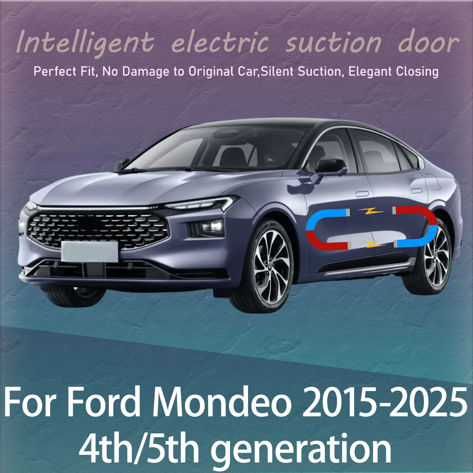

Комплект электрических доводчиков дверей для Ford Mondeo 2015-2025: Автоматическая бесшумная система плавного закрывания дверей с функцией предотвращения ударов и присосками
