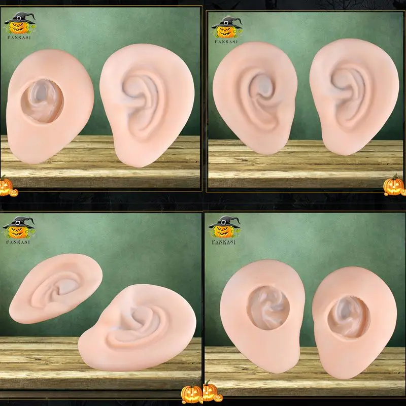 2Pcs/Pair Halloween Fake for Giant Big Round Ears Party Props Cosplay Cost