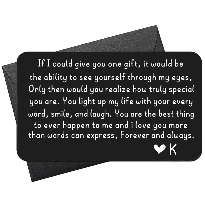 Christmas Gifts I Love You Wallet Insert Card for Men Him Wedding Anniversary Engagement Gift for Couple Husband Birthday Gifts