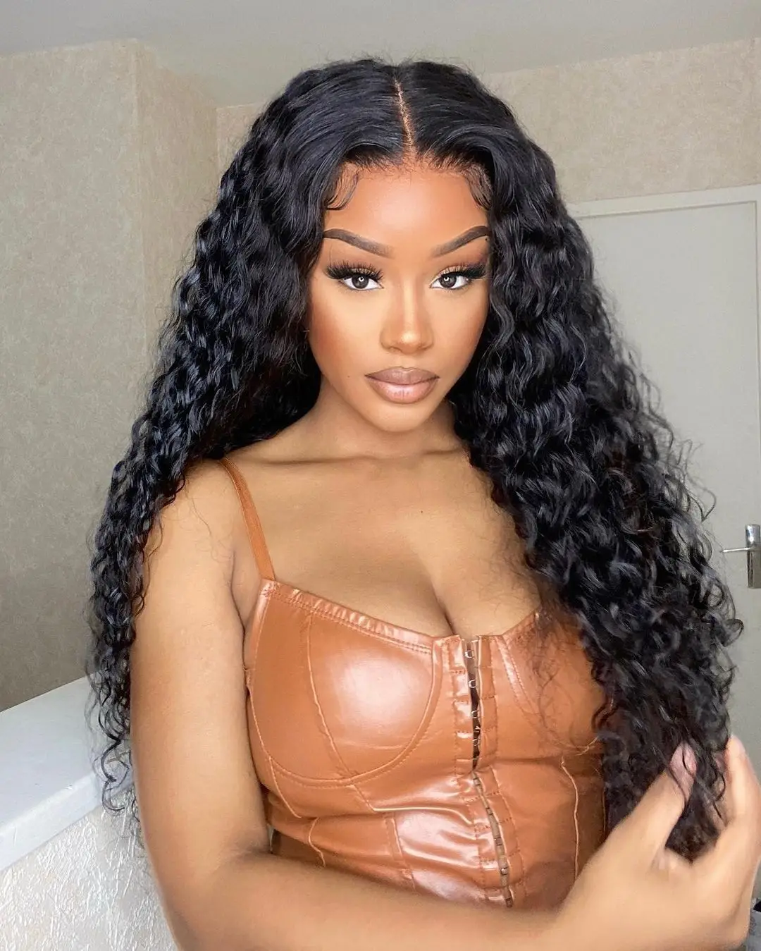 

250 Density Deep Wave 30 38 Inch Human Hair Wigs 13x4 Curly Lace Front Human Hair Wigs13x6 Transparent HD Lace Frontal Wig 7x5