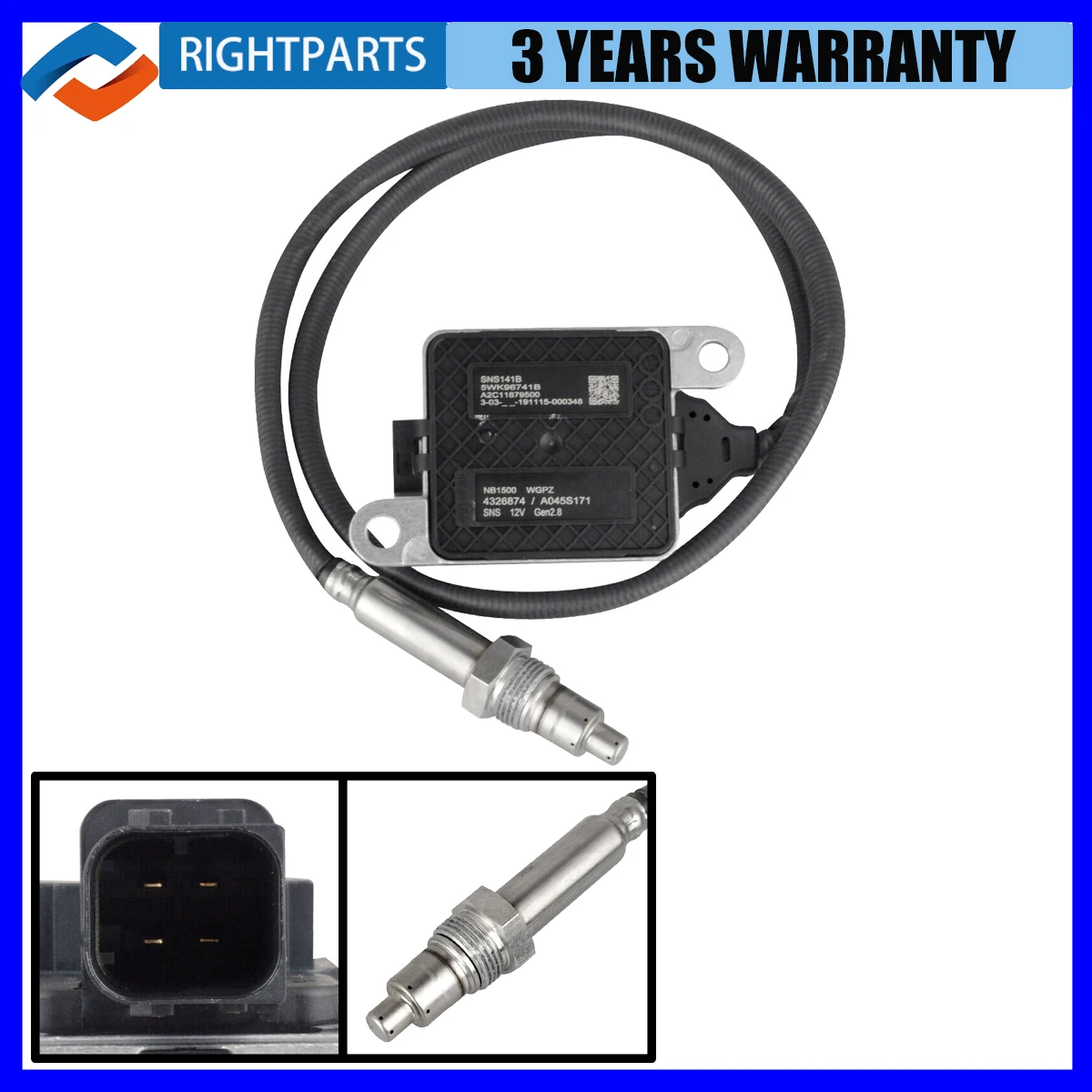 4326874RX 4326874 Nitrogen Oxide Sensor Nox Sensor For Cummins 15.0L 11.0L 2872946 28729846