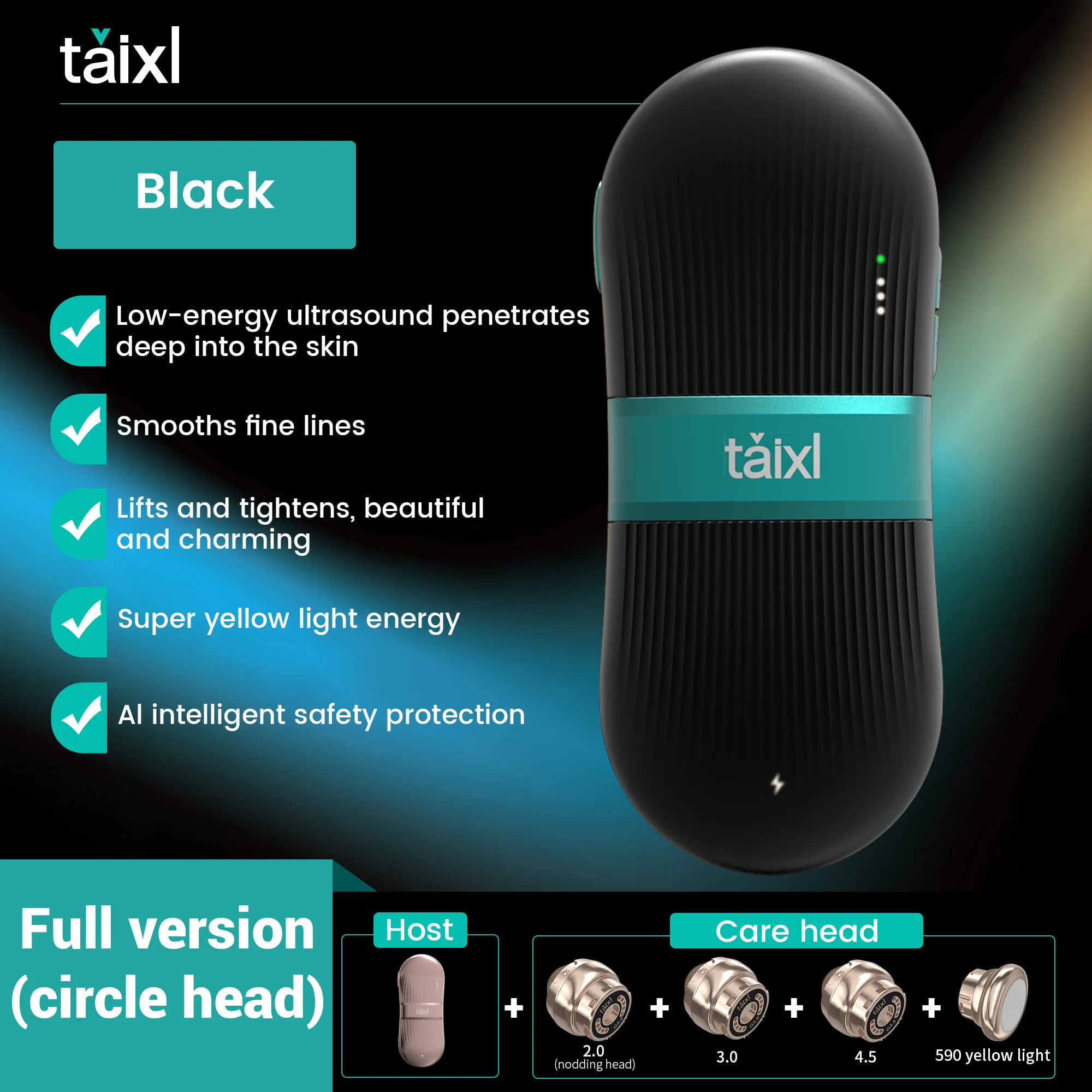 

Машина TAIXL Super Yellow Light с низким энергией ультразвука с искусственным интеллектом, безопасным лифтингом, красотой новой высоты