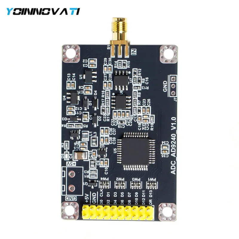 YT AD9240‑Based 14‑Bit ADC Module, 10MSPS Sampling Rate for Waveform and Signal Acquisition