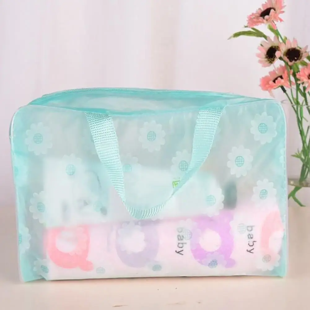 PVC Waterproof Women Makeup Bags Travel Cosmetic Bag Toiletries Organizer Girls Portable Beach Toiletries Bag Bathroom Wash Bag