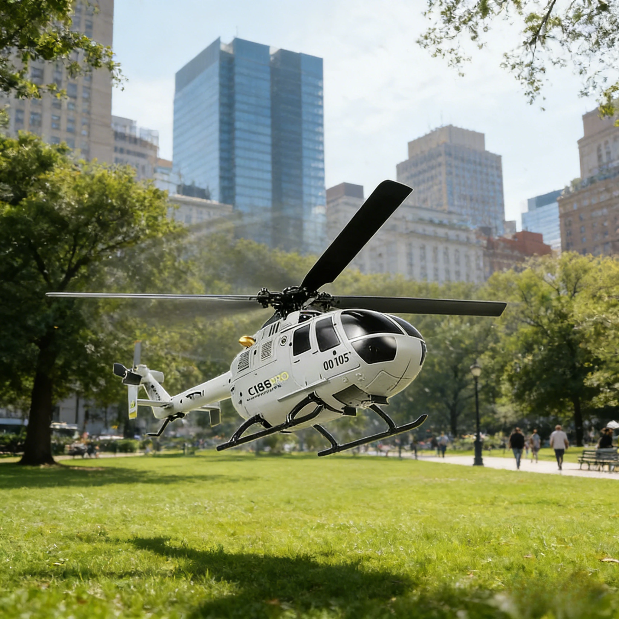 

4CH 2.4G RC Helicopter C186 - 6 Axis Gyro Stabilization & 4 Propellers BO105 Remote Control Toy for Kids & Hobbyists