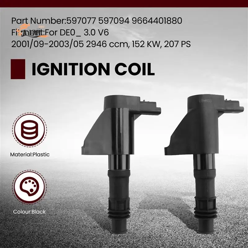 

A17R-Ignition Coil 597077 For 406 407 607 807 Citroen C5 C6 C8 FIAT ULYSSE RENAULT Avantime Clio Espace Laguna Lancia
