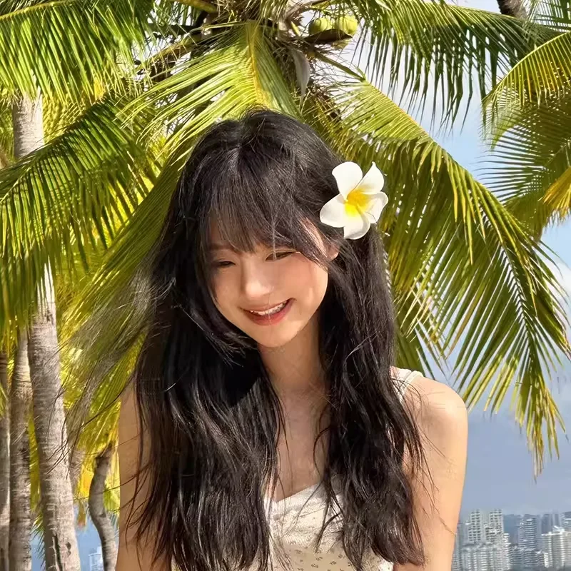

Заколки для волос с цветами плюмерии для женщин и девочек, гавайские заколки-цветы, аксессуары для волос на свадьбу или вечеринку