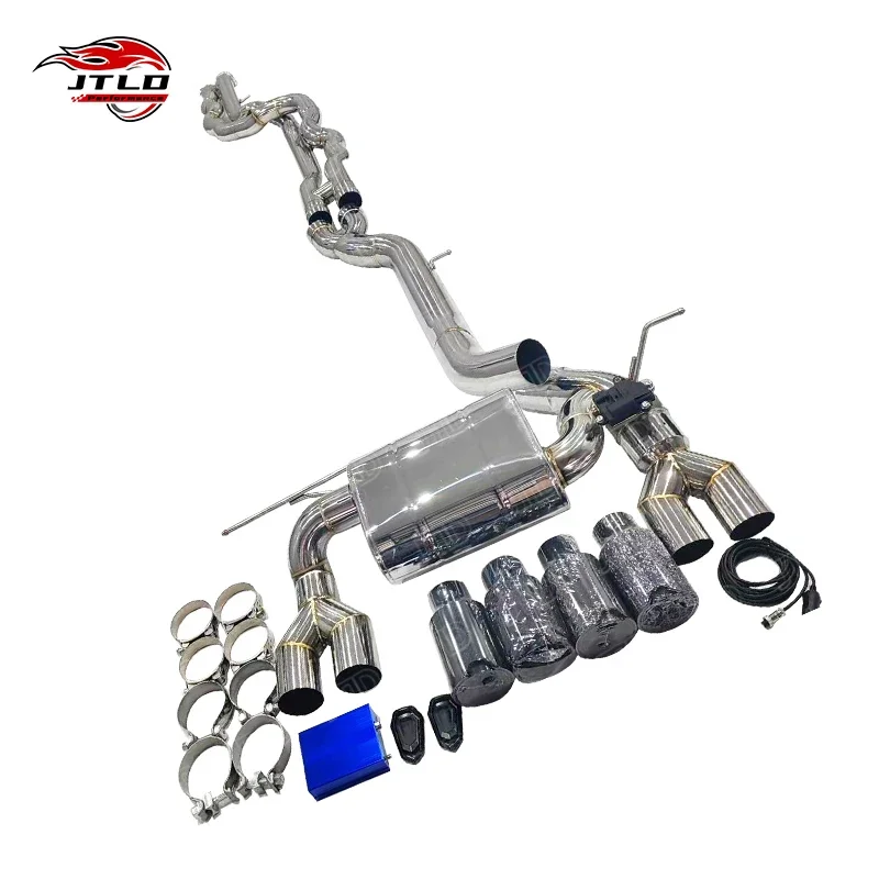 

JTLD выхлопная система Valvetronic из нержавеющей стали, глушитель Catback, наконечник из углеродного волокна для BMW F8X F80 F82 F83 M3 M4