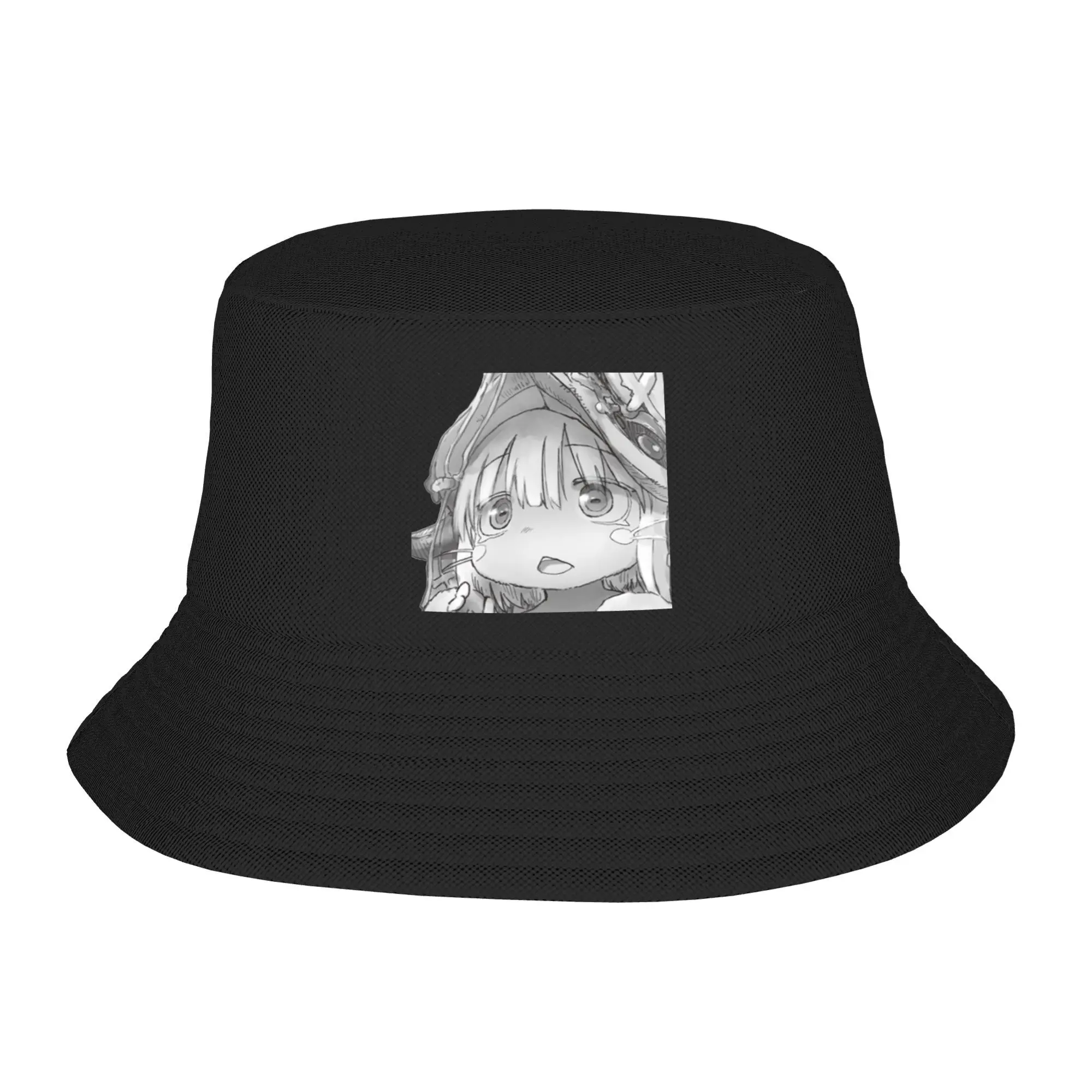 Unissex nanachi bonito feito no abismo balde chapéu portátil pescador chapéus primavera casual bonés de pesca havaí design viseira chapéu