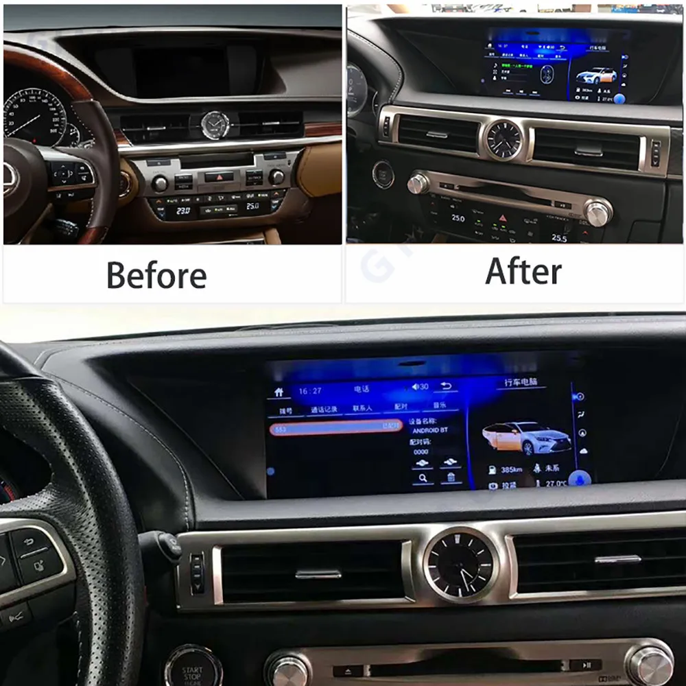 Android 14 Car Multimedia For Lexus GS F L10 GS200t GS300 GS350 GS450h 2012~2020 Player Stereo Radio GPS Navigation Screen Head