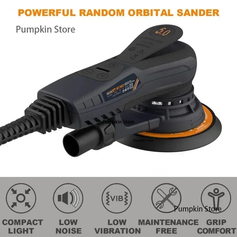 MAXXT 6Inch 150mm Power Sander Electric Orbital Sander Central Vacuum Brushless Motor Sander lijadora orbital