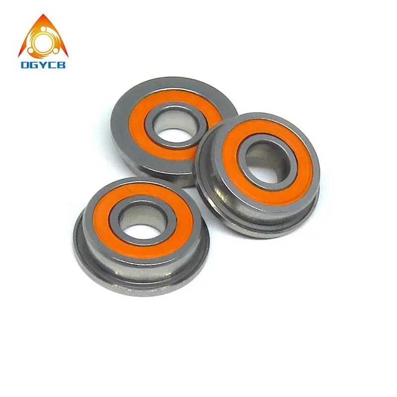 Imagem -02 - Rolamentos de Flange de Esferas Cerâmicos Híbridos para Impressora 3d Sf695 2rs cb Voron Mobius Sf695c 2os 5x13x4 10 Pcs