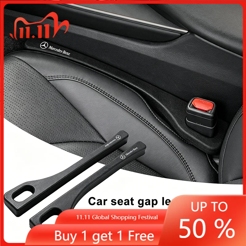 

Car Seat Gap Filler Side Seam Plug Strip Leak-proof Filling Strip Stickers For Mercedes-Benz C500 C200 C300 A B C E GLA CLA GLK