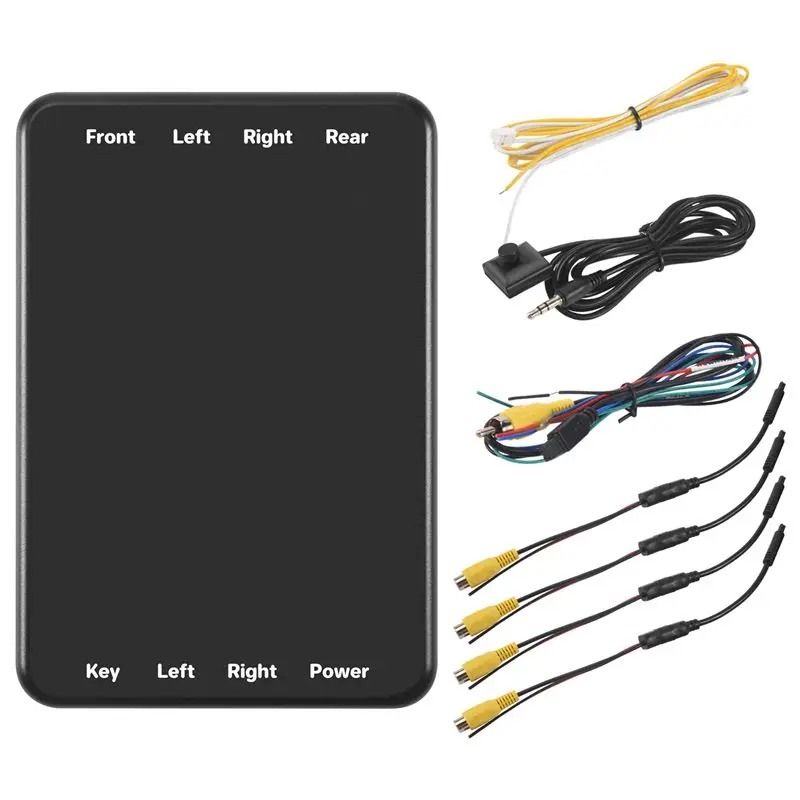 Upgraded Car Parking Panoramic View Rearview 4 Way 360 Degree Degree View Camera Control Box System DVR Without Camera